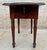Wood Drop-Leaf Side Table With Two Drawers, 1930s For Sale - Image 13 of 15