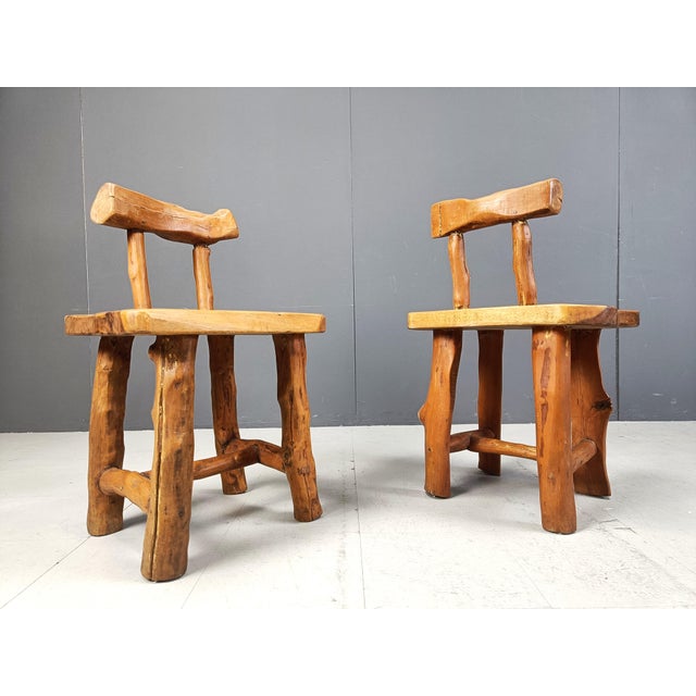 Vintage Brutalist Sculptural Dining Chairs, 1960s, Set of 6 For Sale - Image 11 of 11