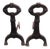 Antique Mission Arts & Crafts Andirons For Sale