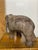Vintage Textured Ceramic Elephant Sculpture For Sale - Image 4 of 5