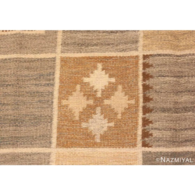 Nazmiyal Collection Vintage Scandinavian Rakel Callander Swedish Kilim Rug For Sale In New York - Image 6 of 9
