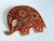 Vintage 1970s Red Enameled Brass Elephant Charm For Sale In New York - Image 6 of 7