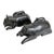 1950s African Folk Art Figurines - Black Carved Wood Lidded Hippos For Sale - Image 5 of 7
