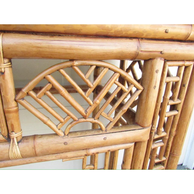 Antique Chinese Chippendale Bamboo Console or Altar Table For Sale - Image 14 of 18