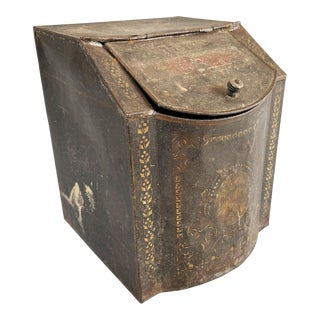 Antique Coffee Bin, 1900s European Coffee Bin For Sale