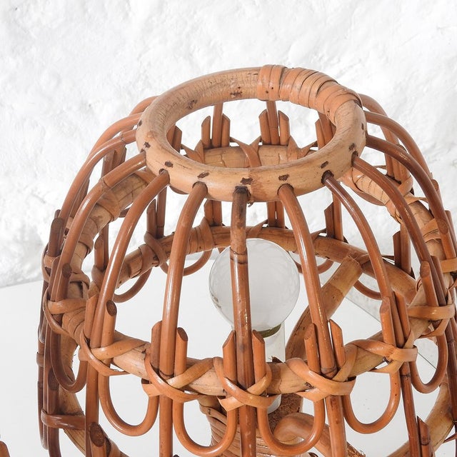 Mid-Century Handmade Table Lamps in the style of Louis Sognot, 1960s, Set of 2 For Sale - Image 9 of 14