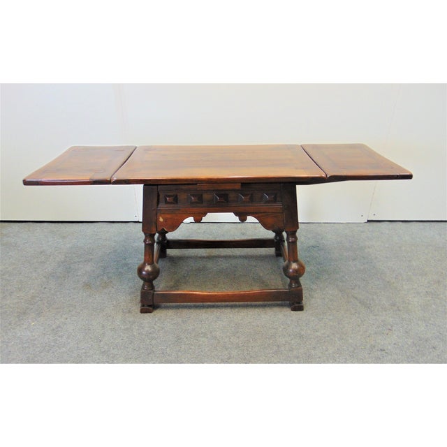 Kittinger Jacobean Walnut Refractory Coffee Table Chairish