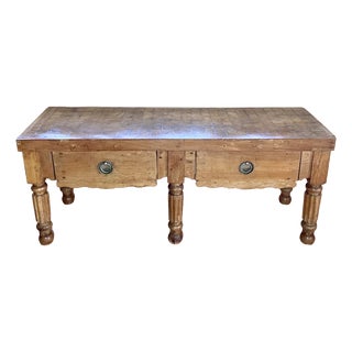 Vintage Butchers Block, 1950s For Sale