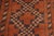 1980s 1980s 1980s Vintage Rustic Kargahi Rust/Blue Hand Knotted Rug For Sale - Image 5 of 10