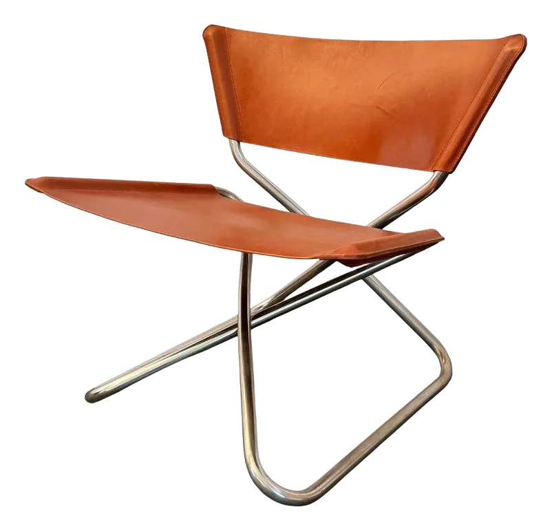 1970s Scandinavian Modern Leather 