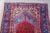 Vintage Persian Hand Knotted Wool Touserkan Runner Rug Blue & Red For Sale - Image 4 of 10