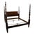 Traditional Hickory Chair Mahogany Traditional Style King Size Twist-Turned Four Poster Bed W. Pineapple Accents For Sale - Image 3 of 8
