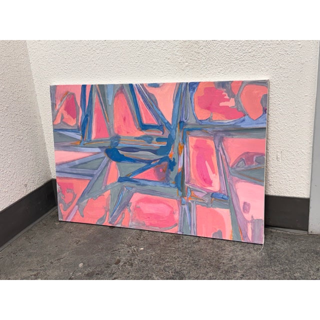 Abstract Abstract Acrylic on Canvas Painting, Circa 2010 For Sale - Image 3 of 12