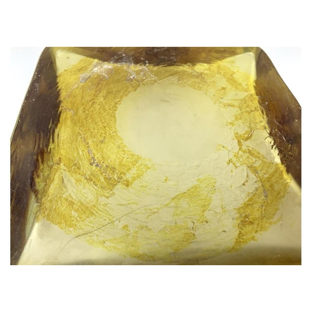 Organic Mid Century Slag Glass Vessel For Sale - Image 10 of 11