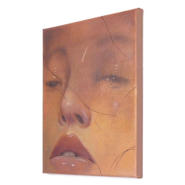 Contemporary Dusky - Original Neutral Contemporary Figurative Oil Painting on Canvas For Sale - Image 3 of 9