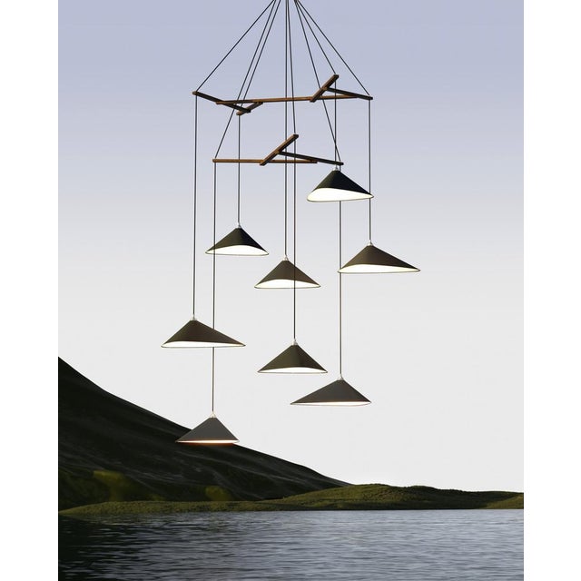 Emily V8 Group Hanging Lamp from Moss For Sale - Image 4 of 10