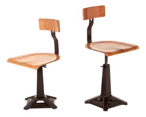 Singer Machinist Work Chairs, Set of 2