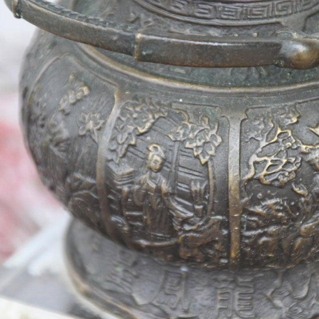 Vintage 1960s Brass Teapot Lamp by Quoizel For Sale - Image 10 of 13