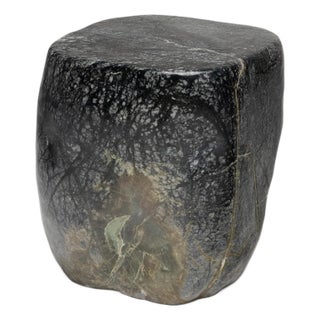 Greenery Meditation Stone Side Table For Sale