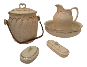 Saint Amand Earthenware Toiletries, Set of 5