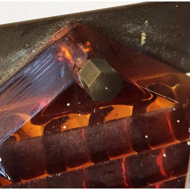 Mid-Century Brass and Glass Sconce by Orrefors, 1960s For Sale - Image 6 of 9