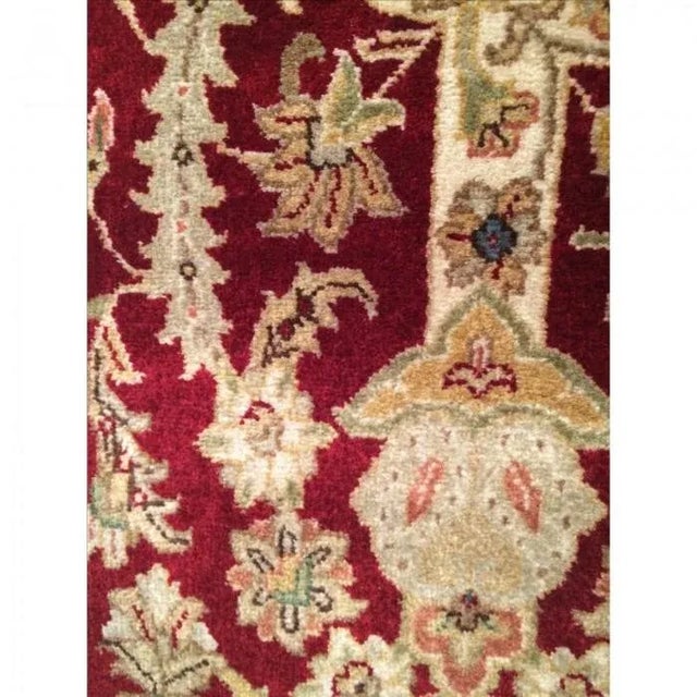 Hand-knotted rug. Tabriz design. Fine lamb's wool and silk pile. From India.