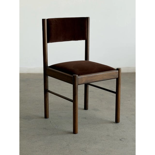 1970s Minimal Dark Brown Mid Century Chairs For Sale - Image 14 of 15