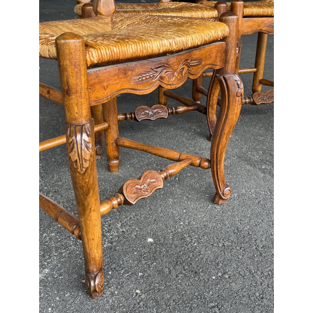 1900 - 1909 Set of 4 French Dining Chairs For Sale - Image 5 of 7
