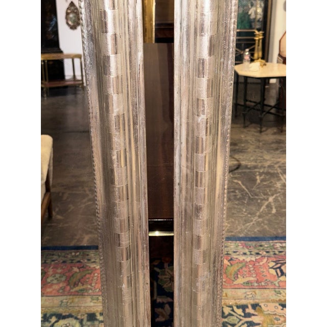 Pair of French Louis Philippe Silver Mirrors For Sale - Image 4 of 6