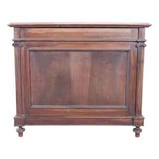 Antique Storage Buffet in Walnut, Firewood Holder, 19th Century For Sale