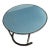 Contemporary Blue Glass Drinks Table For Sale