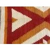 1880s Red Orange Diamond Tribal Antique American Navajo Rug 3' 4"x 5' 8" Flatweave Wool Carpet For Sale In New York - Image 6 of 6