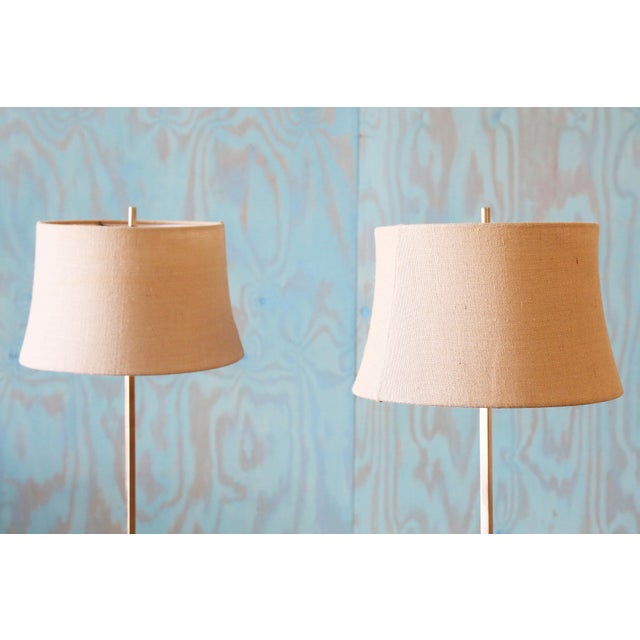 Brass 1960s Visual Comfort Co. Designer Brass Vintage Floor Lamps - A Pair For Sale - Image 8 of 10