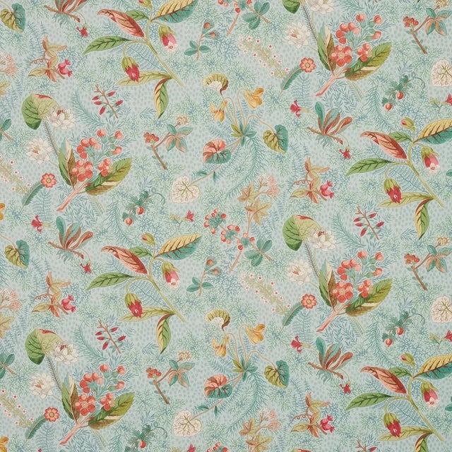Sample - Schumacher Blackwell Linen Fabric in Sky For Sale In Charlotte - Image 6 of 6