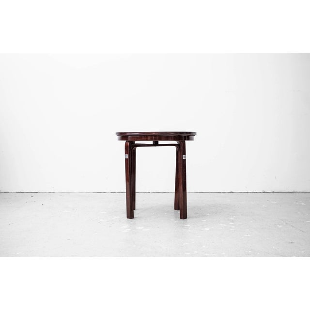 Blue Antique Art Nouveau Side Table by Josef Hoffmann for Jacob & Josef Kohn, 1890s For Sale - Image 8 of 18