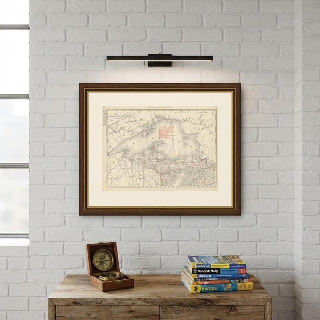 Antique Map of Northern Michigan and Lake Superior Copper Country, 1899 For Sale - Image 10 of 12