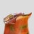 Glass Burnt Orange Murano Glass Vase with Gold Leaf Inclusion by Nichetto For Sale - Image 7 of 12