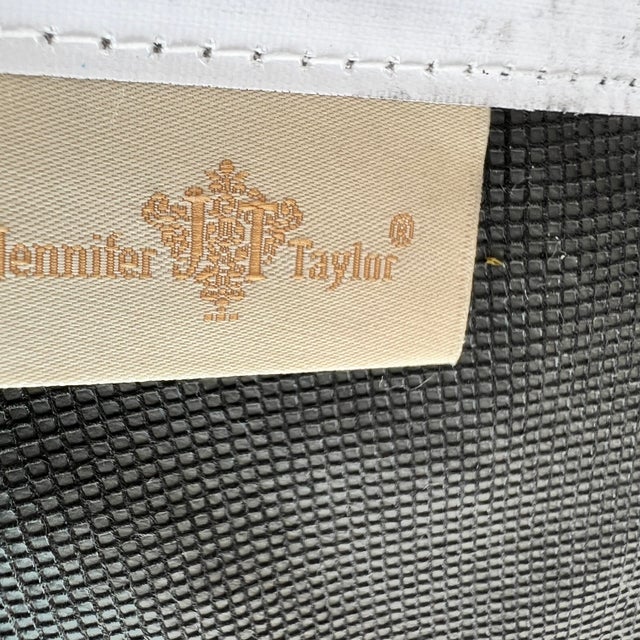 English Hour Glass Shape Tassel Trimmed Footstool For Sale - Image 3 of 3