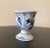 Ceramic Early 20th Century Antique German Blue and White Porcelain Egg Holder Cup For Sale - Image 7 of 12