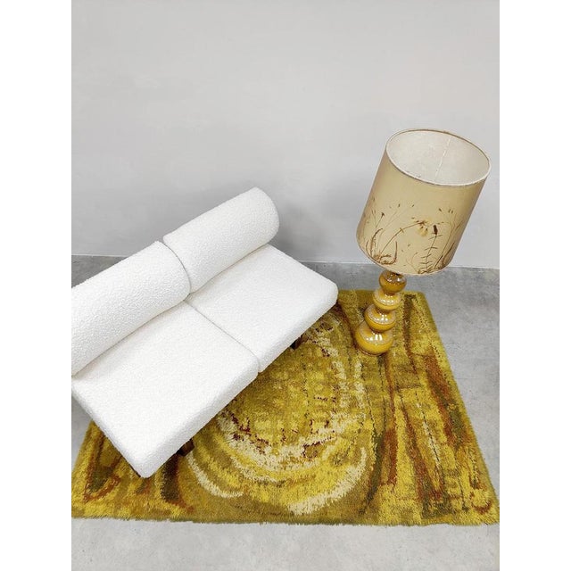 Vintage Swedish Psychedelic Rug, 1960s For Sale - Image 6 of 7