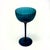 Empoli Turquoise Ribbed Glass Stemmed Bowl Curation - Group of 5 For Sale In Miami - Image 6 of 9