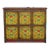Antique Painted Floral Tibetan Cabinet For Sale