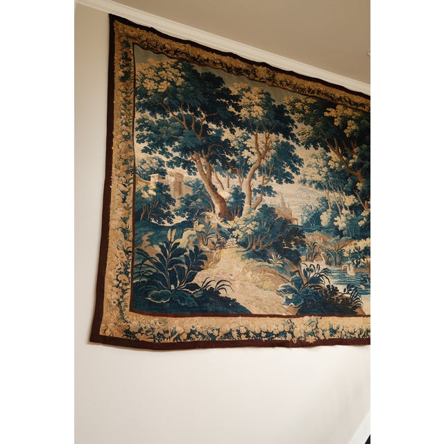 17th Century Rare Massive 17th C. Verdue Tapestry For Sale - Image 5 of 14