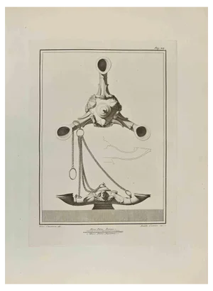 Aniello Cataneo, Ancient Still Life 7, Etching, 18th Century