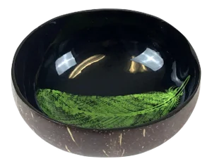Vintage Coconut Shell Lacquer Bowl