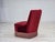 Danish Armchair in Red Furniture Velour and Beech Wood Legs, 1960s For Sale - Image 12 of 18