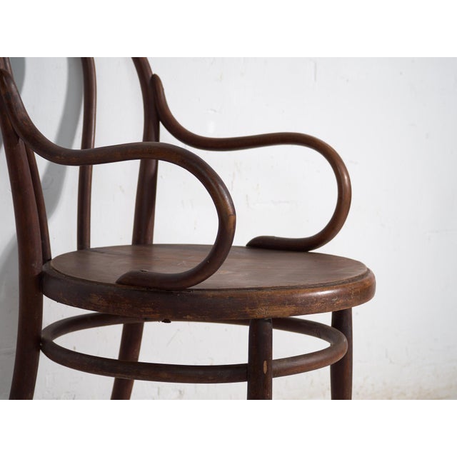 Antique Bentwood Armchair by Michael Thonet, Central Europe, 1900 For Sale - Image 6 of 10