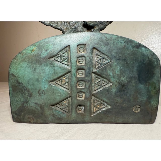 1920s Share Large Antique Patinated Bronze Modernist Sculpture Figural Fish Dresser Box For Sale - Image 5 of 16