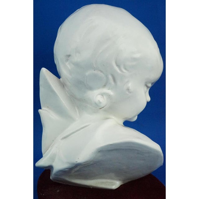 Futuristic Bust of Girl by Domenico Matteucci, Mid-20th Century For Sale - Image 18 of 18