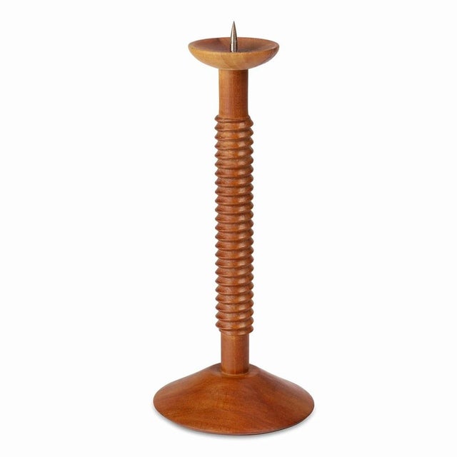 Wood Wooden Candlestick by Antonín Hepnar, 1990s For Sale - Image 7 of 7